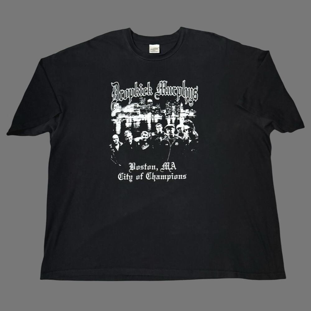 Dropkick Murphys Cygnus Boston Champions Black Tee XXXL GUC